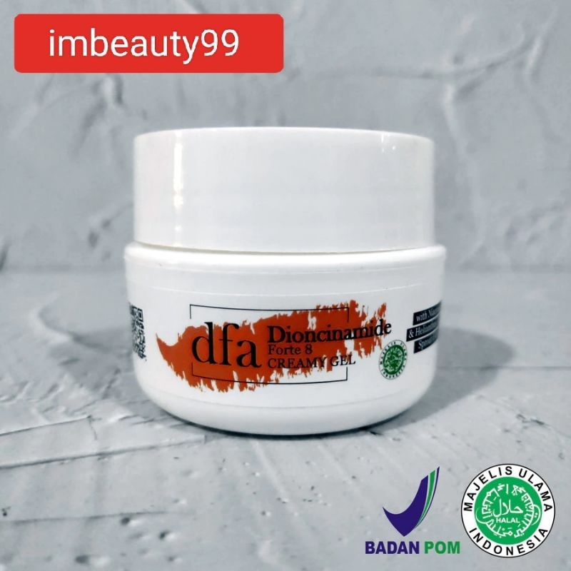 DFA Dioncinamide Forte 8 Creamy Gel - pemutih pelembab pencerah - whitening brightening - moisturize