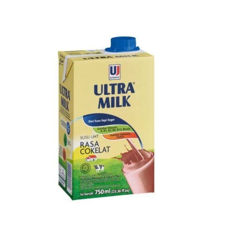 

ultra milk susu UHT coklat 750 ml