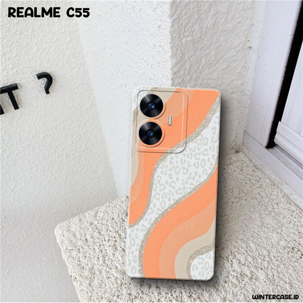 Case RCase EALME C55 Case Motif LEOPARD Softcase Hardcase 3D Full Printing Softcase Case Doff Case F
