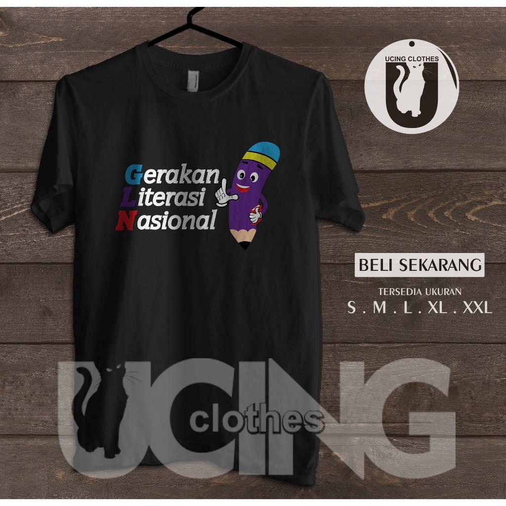 Kaos Baju Gerakan Literasi Nasional Kaos Distro