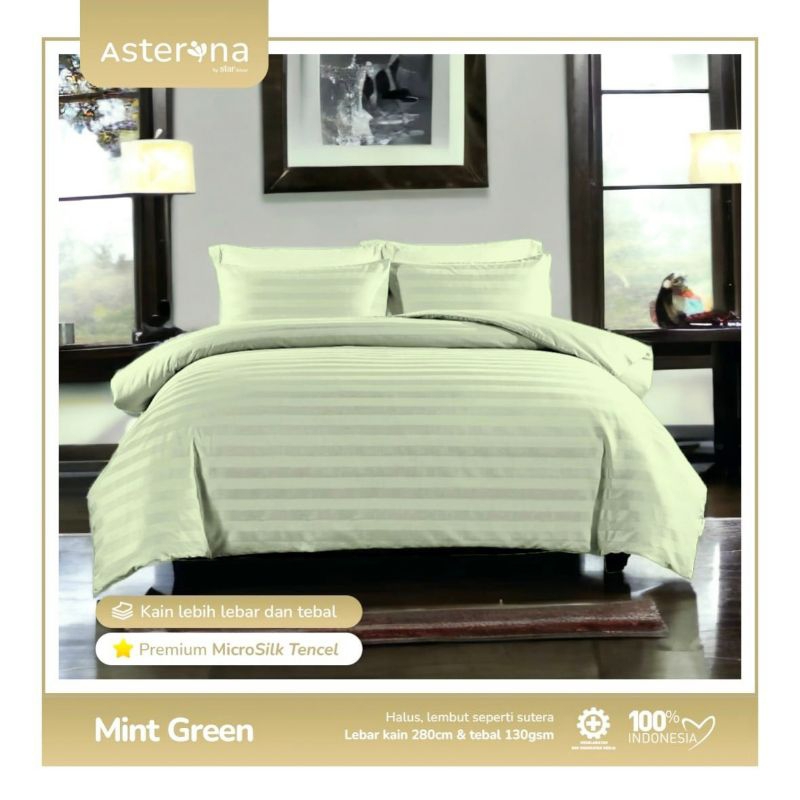 bedcover set salur mint green