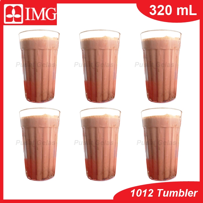 1 SET 6 PCS Gelas Susu Coklat/Gelas Kaca/Gelas Es Susu/Gelas Es Cincau