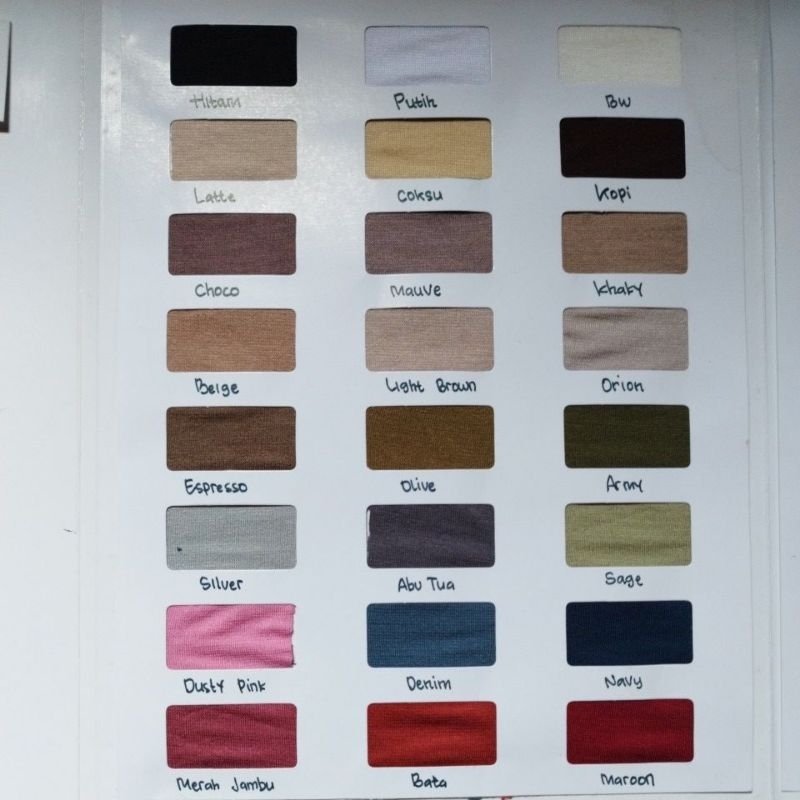 Bahan Spandek Rayon Super Bahan Rayon spandek meteran