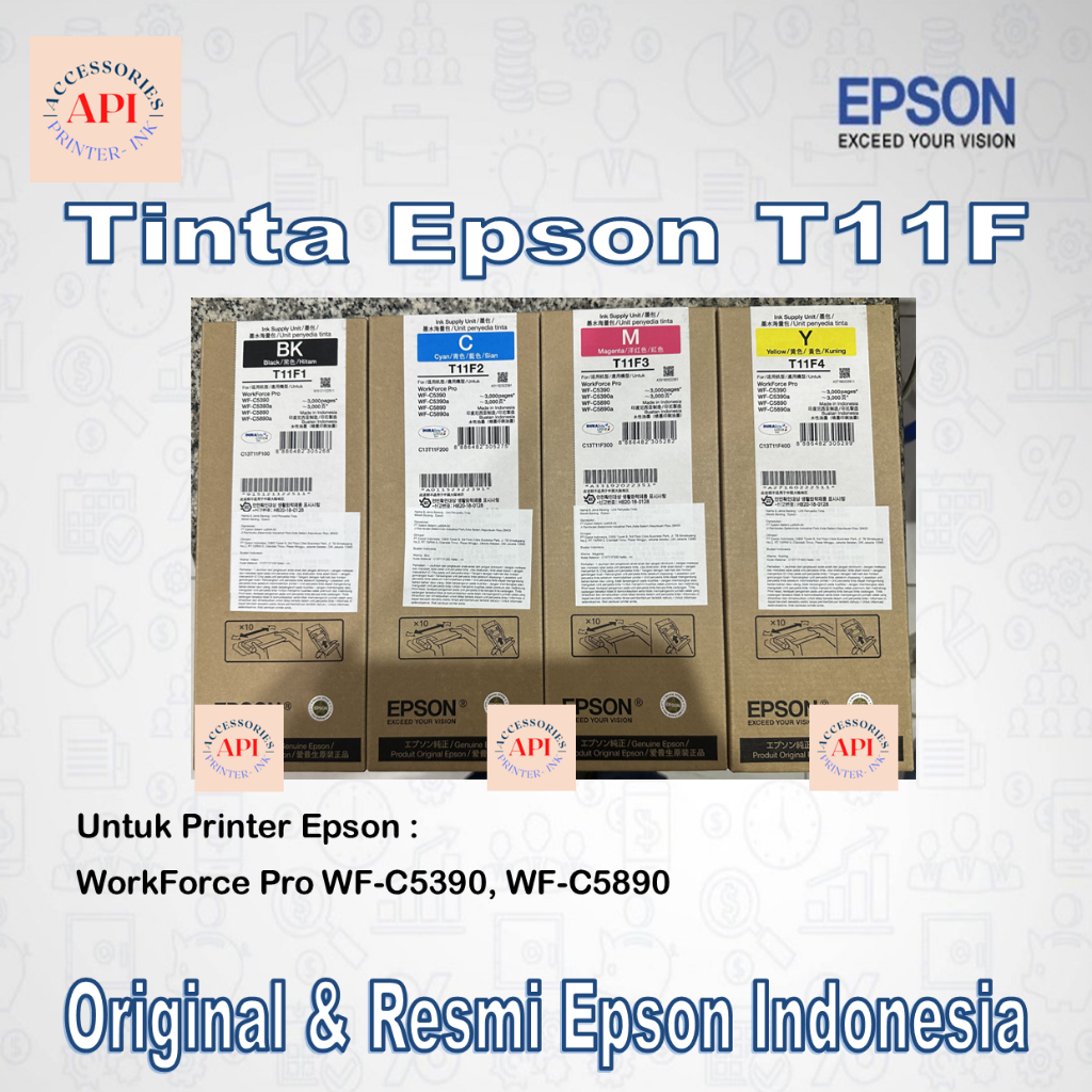 Tinta Epson T11F T11 F - Tinta Epson WF-C5390 WF-C5890 WF C5380 WF C5890 - Original