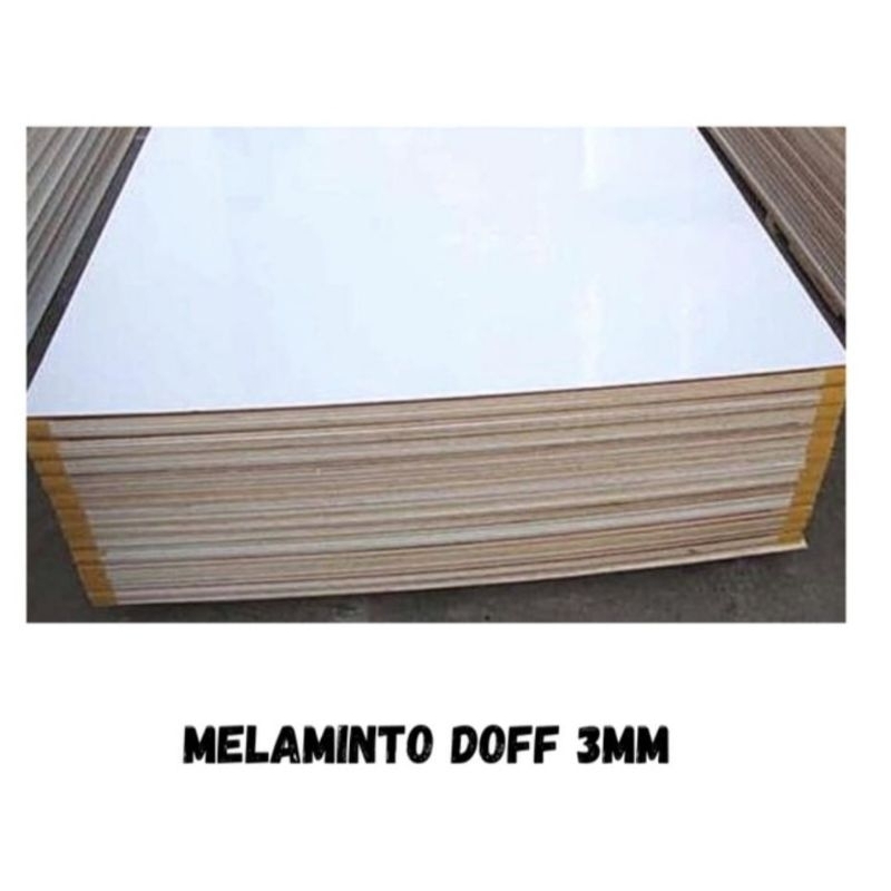 TRIPLEK 3MM MELAMINTO PUTIIH 1 SISI | MULTIPLEK 3MM CUSTOM / POTONGAN