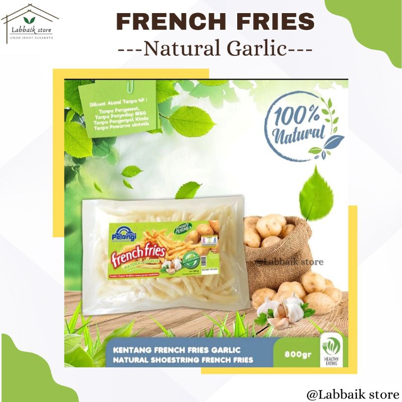 

KIRIM INSTAN - Pelangi French Fries (Kentang) Non MSG, Non Pengawet 800gr Frozen