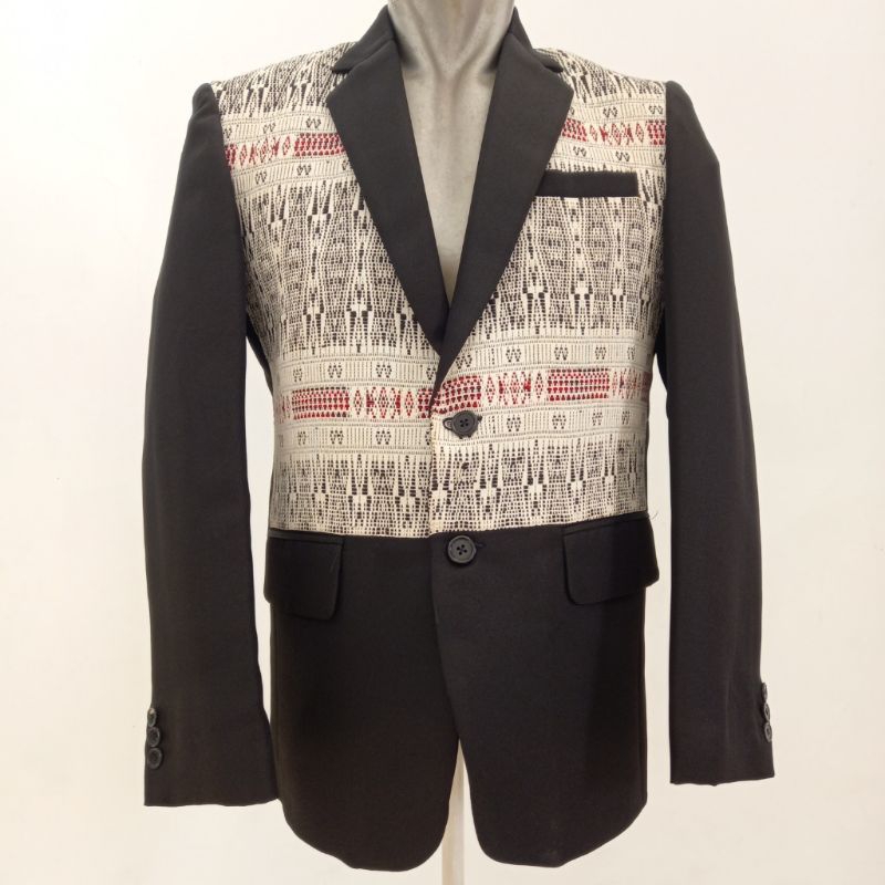 Jas ulos tenun Sumatera / Jas formal ulos Sumatera / Jas tenun ulos motif pucha