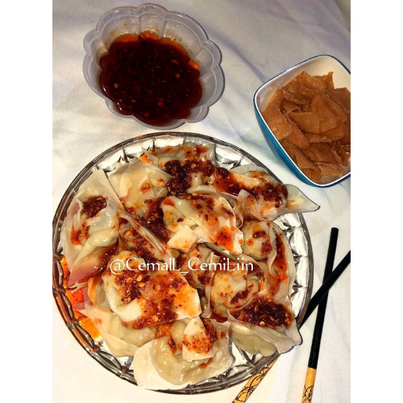 

Wonton Spicy/Wonton Ayam/Frozen food/Pangsit kuah/Original/Spicy Wonton