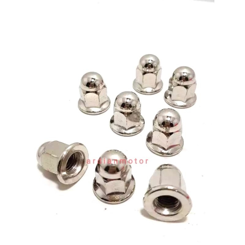 Mur Topi 12 Crom / Mur Topi M8 Krom Original / Mur Topi Head 12 M8 Stainless / Mur Topi Head Kop 12 