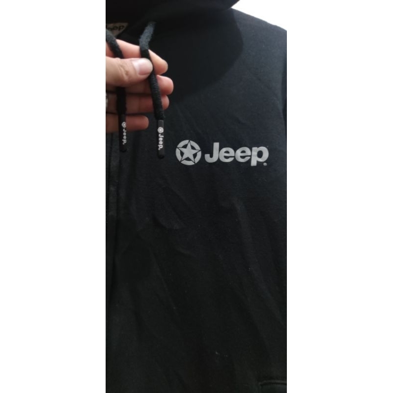 HODIE JEEP HITAM SIZE L FIT XL SERPA DALAM