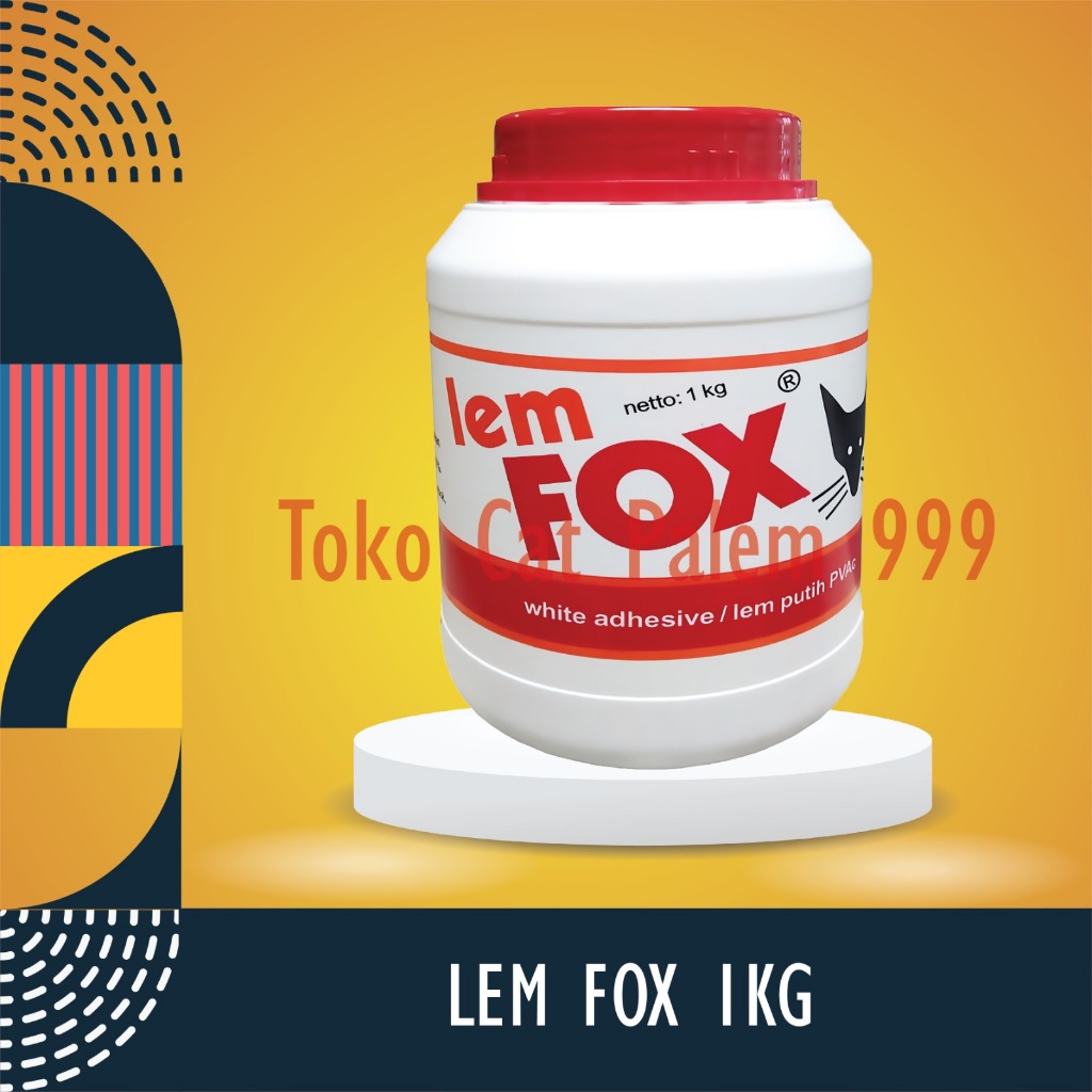 Lem Fox Putih 1 KG / Lem Kayu Putih Fox / Lem Putih / Lem Serbaguna