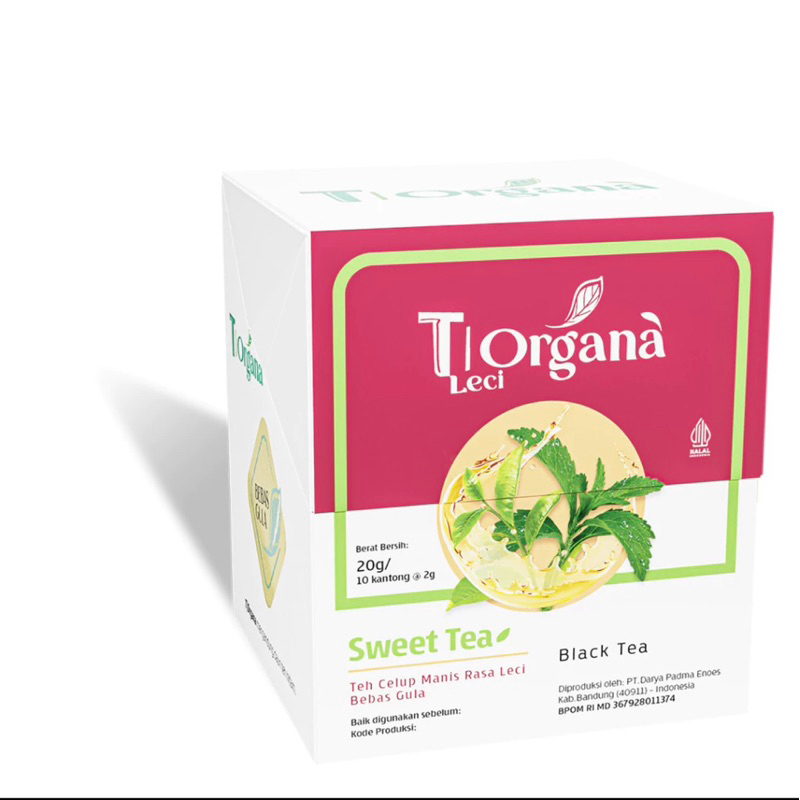 

T|OrganaLecci bundle 2pack@10pc // tehmanis tanpa gula ziro kalori dari daun stevia