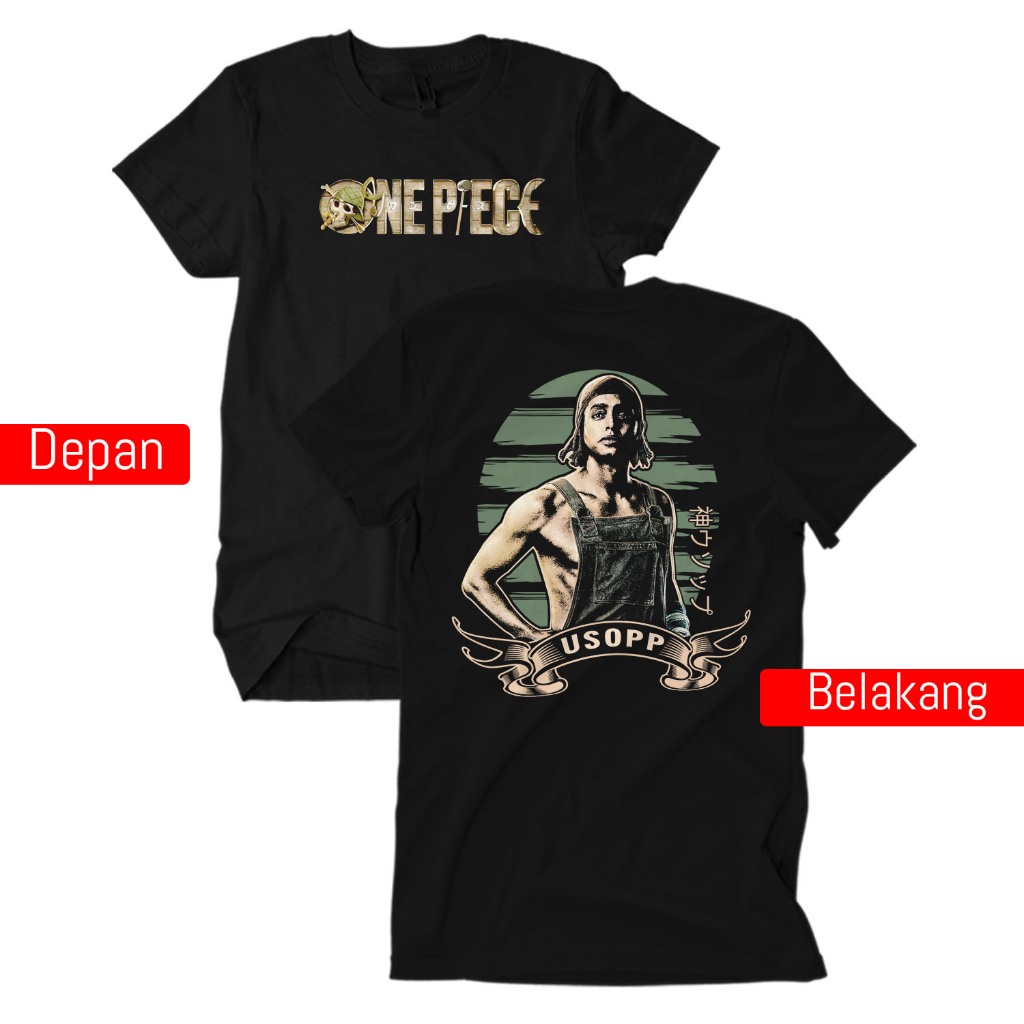 Bappier One Piece Usopp The King of Liar Jacob Romero Gibson T Shirt Anime Live Action Dewasa