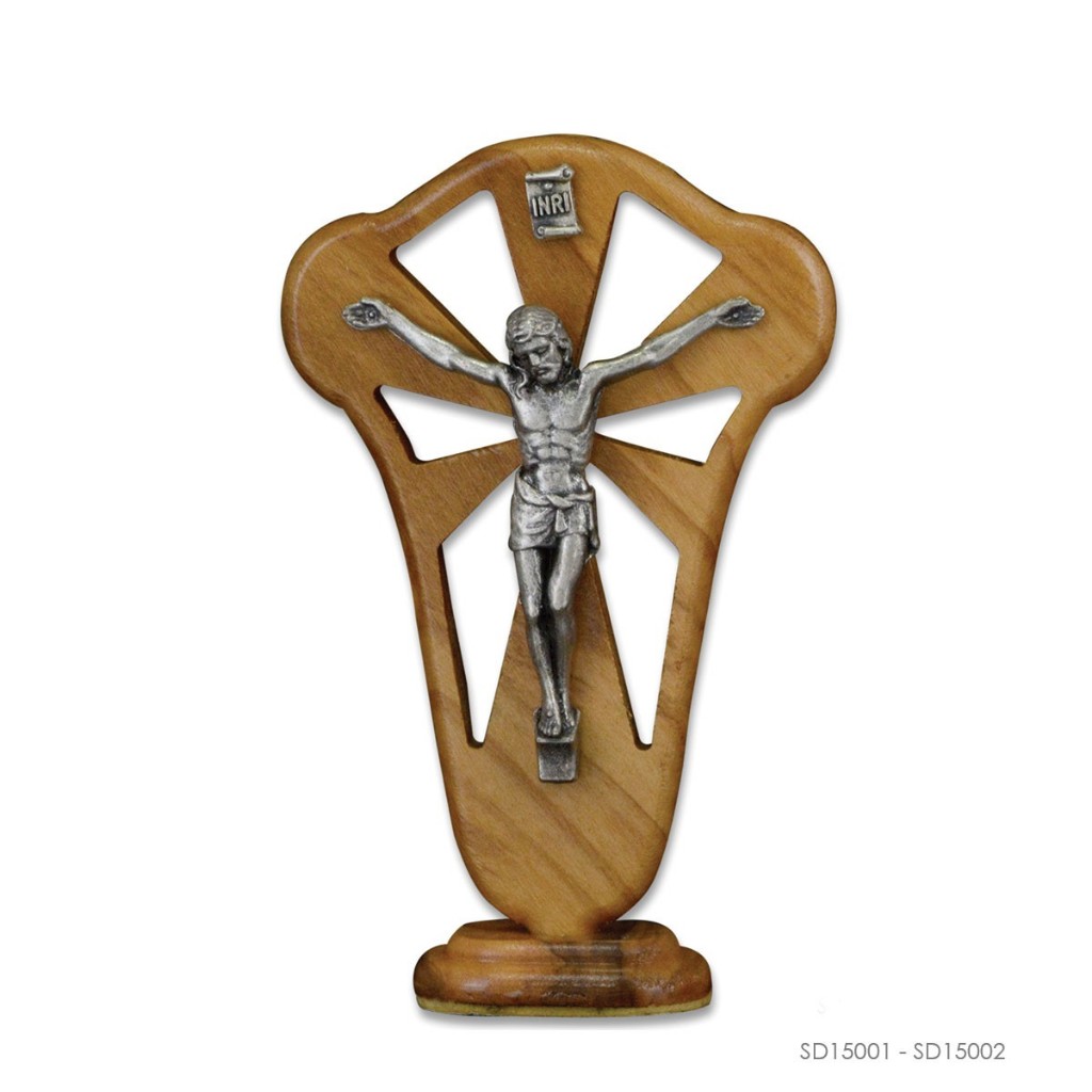 Salib Duduk Kayu Olive Italy