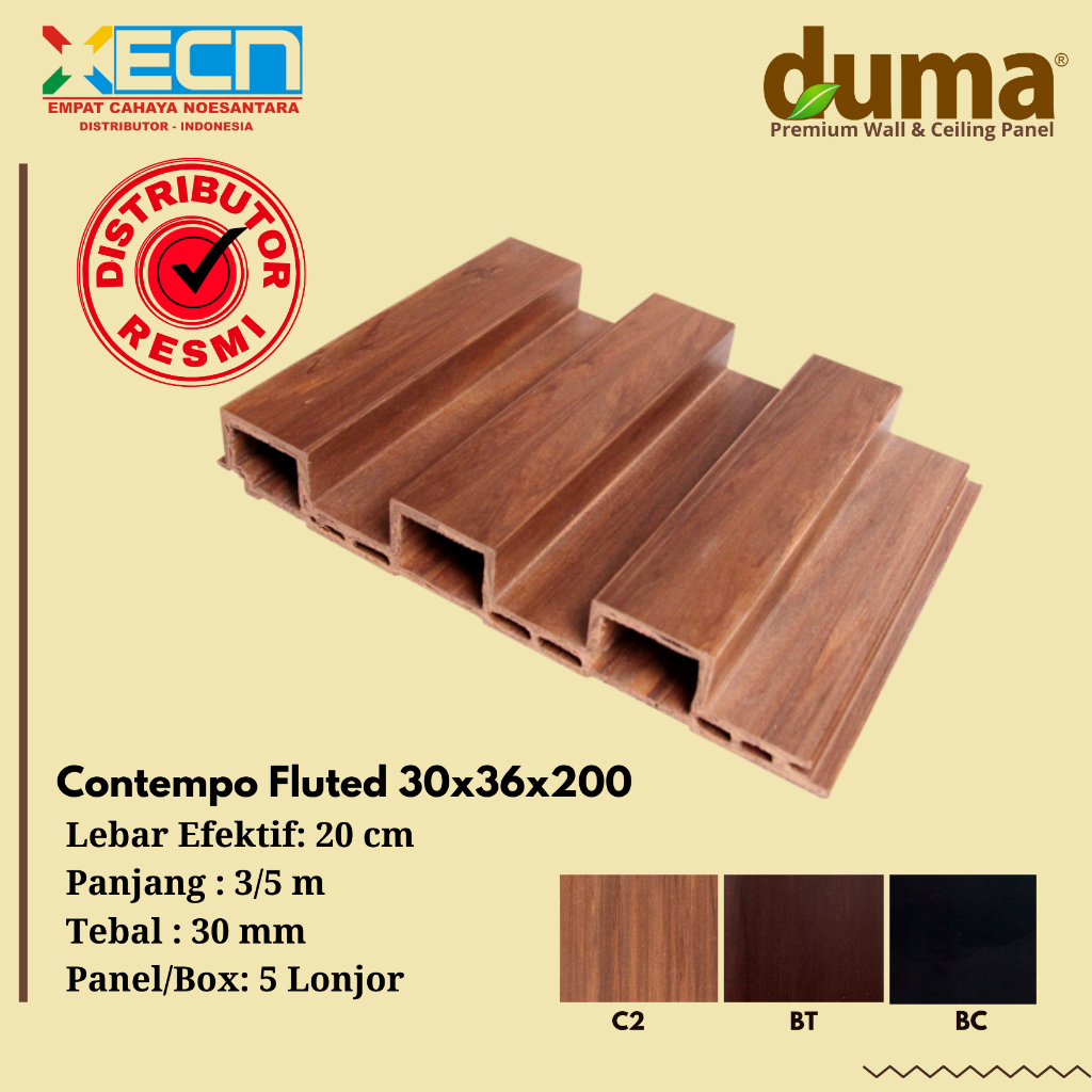 DUMA® PANEL WPC TIPE CONTEMPO 30x36x200
