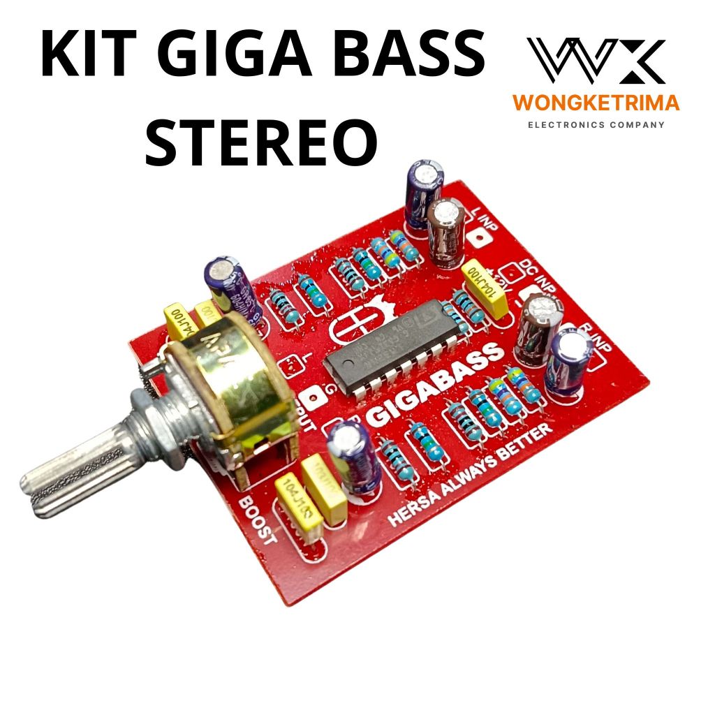 KIT GIGA BASS STEREO IC LM324