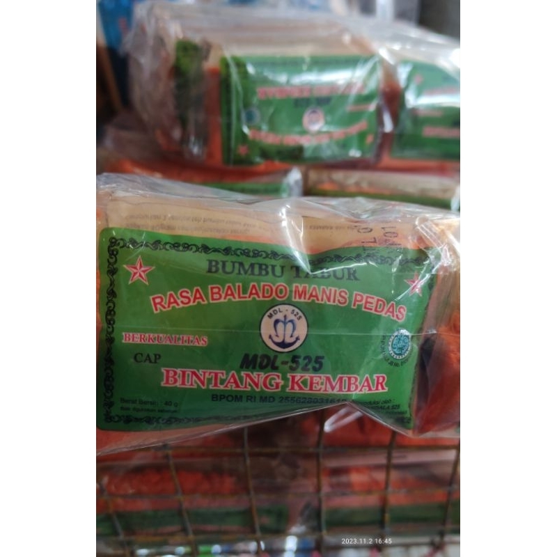 

Bumbu penyedap rasa balado 1 pack isi 12