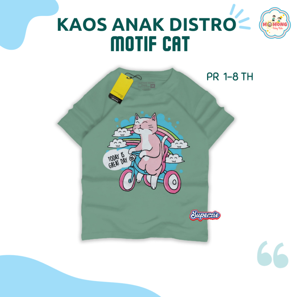 Baju Kaos Anak Distro Perempuan Motif Cat Terbaru Grosir Tanah Abang Lucu Trendi Kekinian Usia 1 Tah