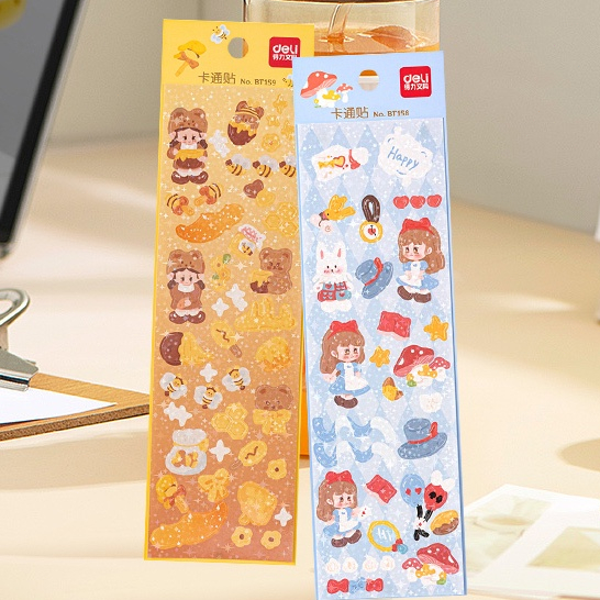 

✨COD Stiker Kartun Lucu Kreatif Stiker Dekorasi Buku Catatan Siswa Aesthetic Waterproof Sticker GS