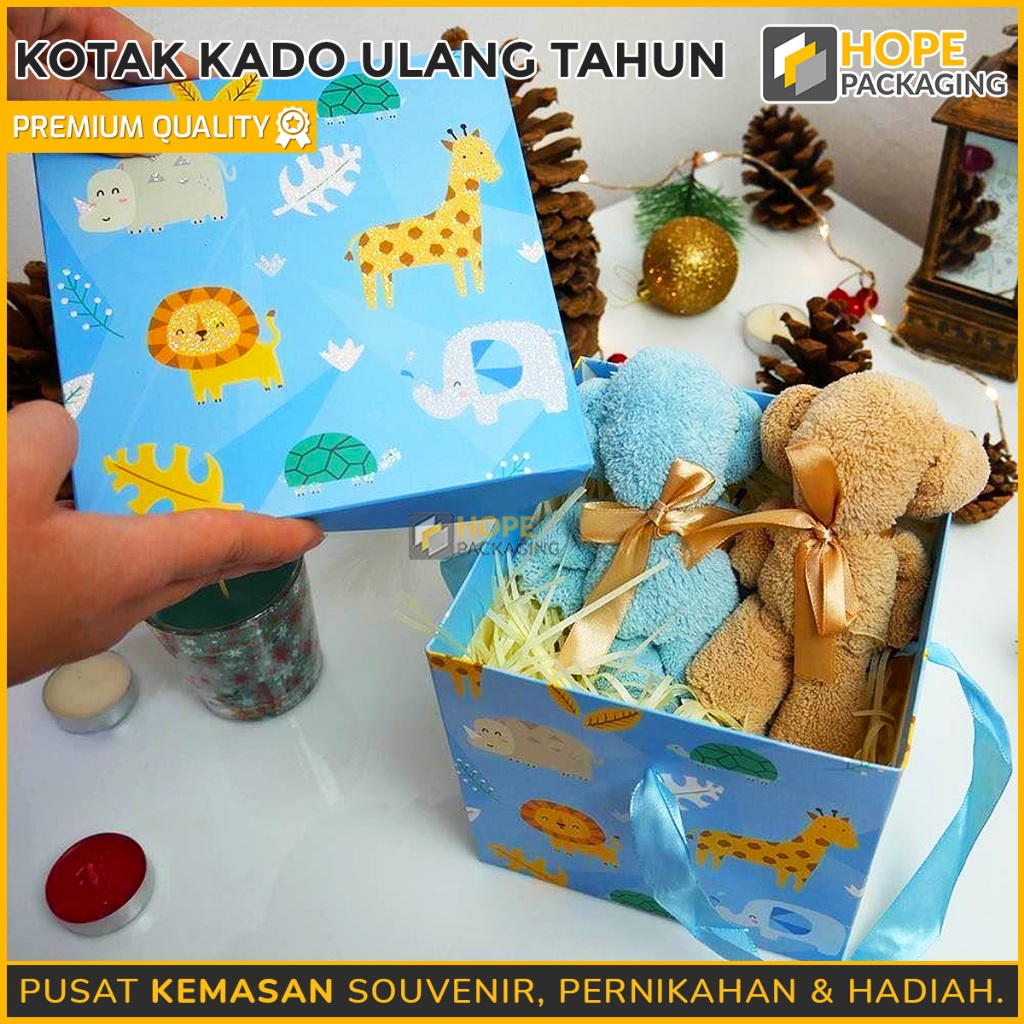 

Kotak Kado Ulang Tahun / Box Hampers Birthdays / Kotak Hampers Ulang Tahun Anak / Kotak Hadiah Anak / Kotak Souvenir
