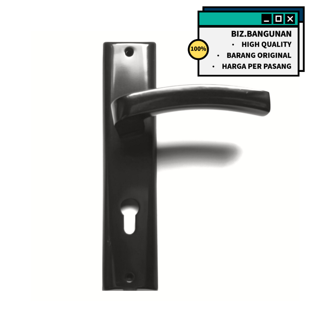 HANDLE PINTU SES 212 ALUMINIUM - KUNCI PINTU TARIKAN PEGANGAN BESAR