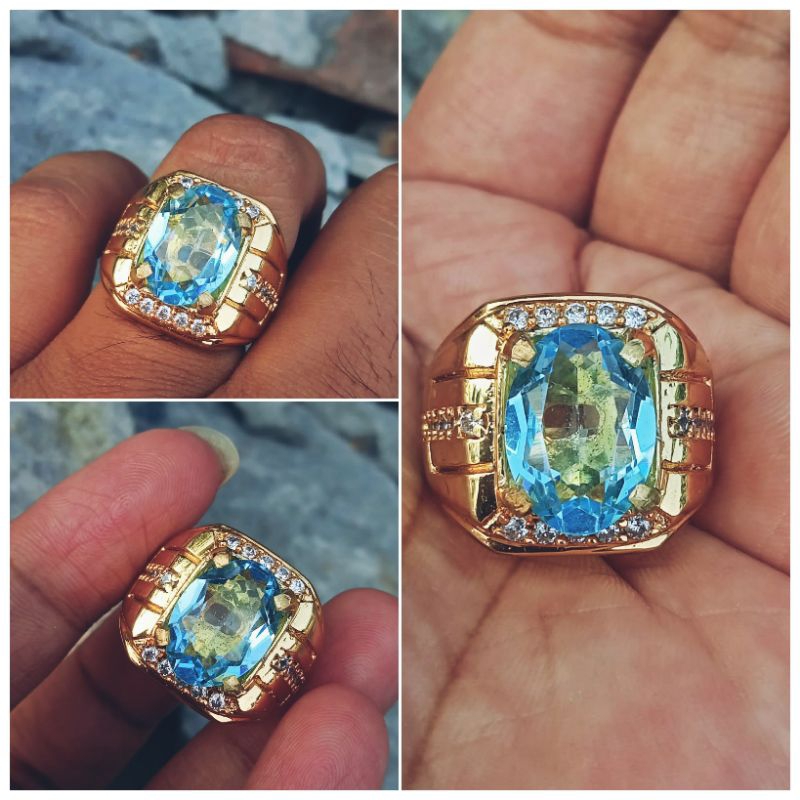 natural blue topaz swiss