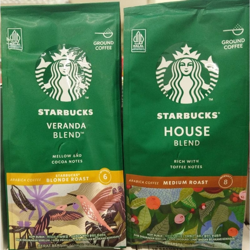 STARBUCKS HOUSE BLEND COFFEE 200 GRAM / STARBUCKS VERANDA BLEND COFFEE 200 GRAM / STARBUCKS COFFEE /