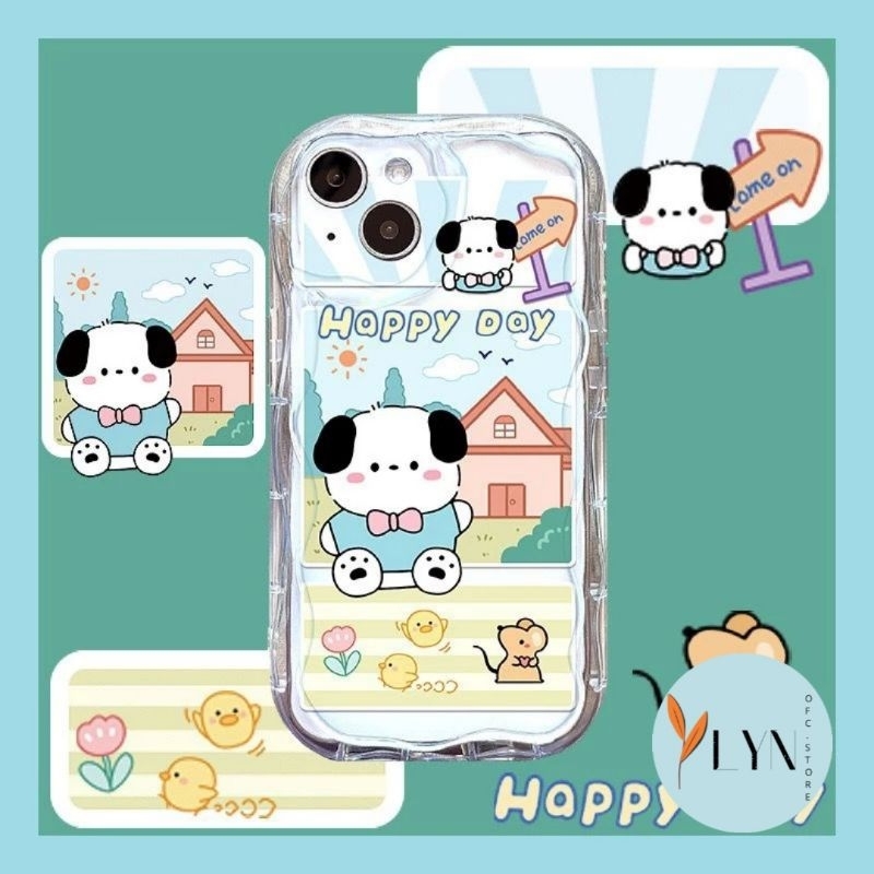 SOFTCASE MELTING TRANSPARAN HAPPY DAY PANDA NICE KARTUN LUCU GEMOY CASING HP