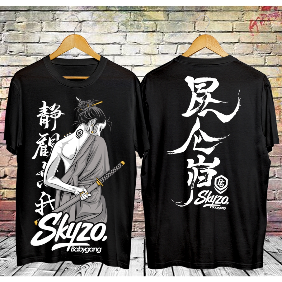 KMV - KAOS SAMURAI GEISHA SAMURAI / KAOS SKYZO JEPANG TERBARU / KAOS DISTRO JEPANG / KAOS PRIA DAN W
