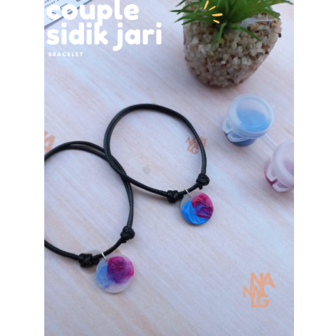 Gelang Couple Sidik Jari DIY  1pasang