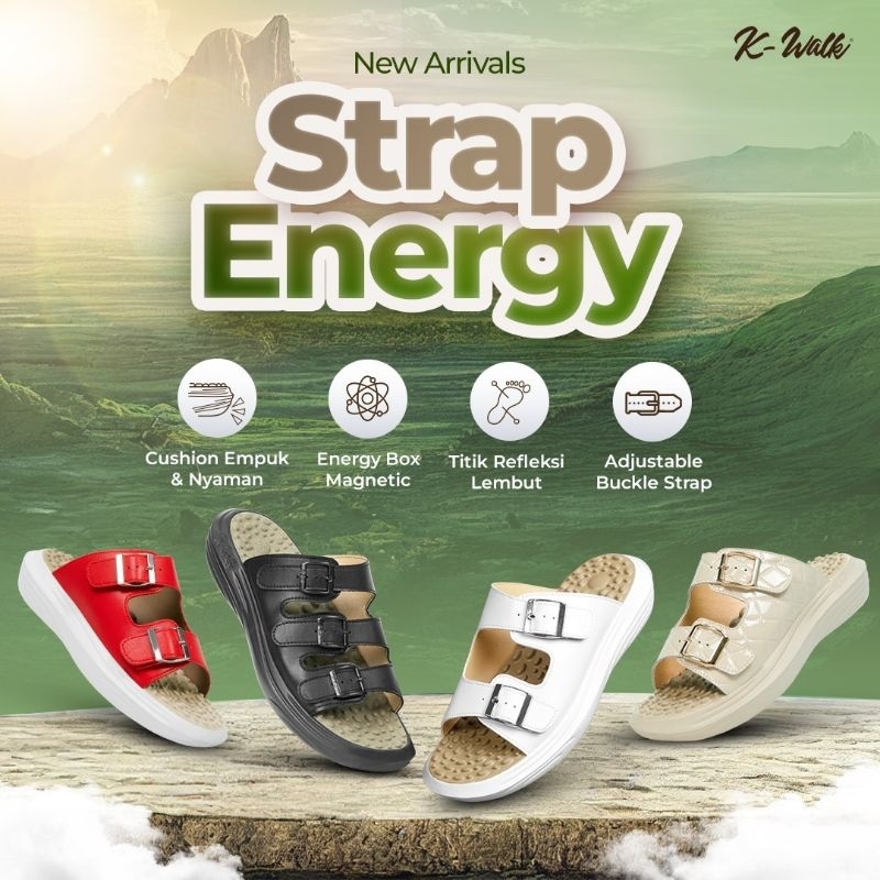 NEW Sandal Terapi Kwalk Energi Strap Sandal Terapi Kesehatan Kwalk Terapi Akupuntur
