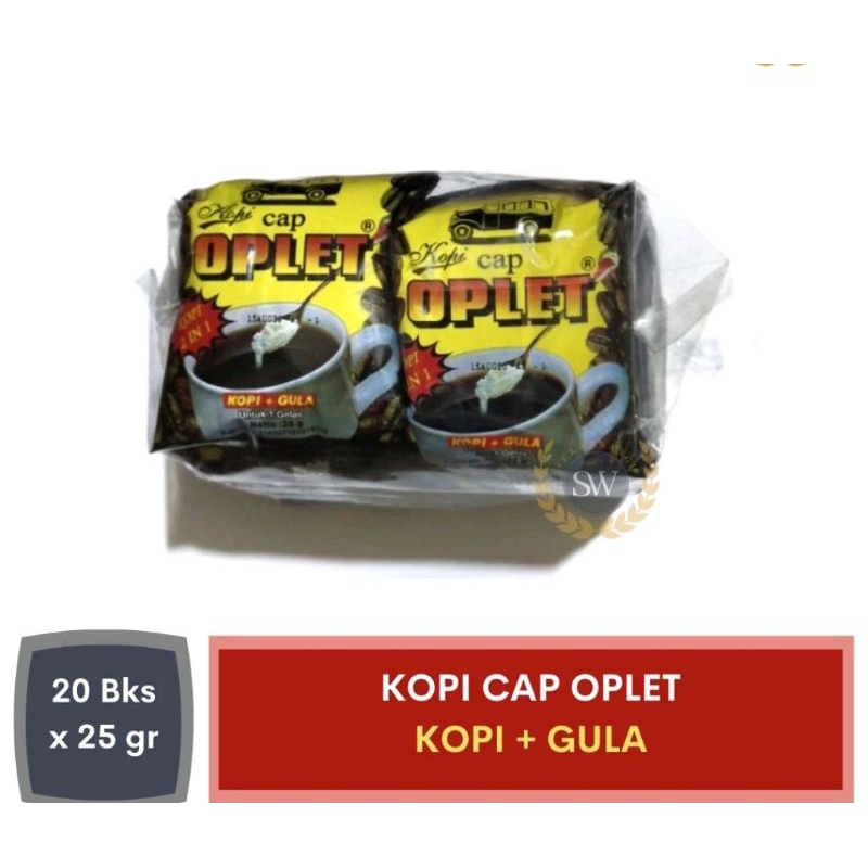 

Kopi Plus Gula Cap Oplet (1pack isi 20 pcs)