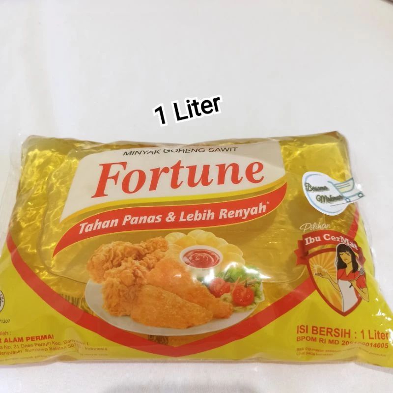 Minyak fortune 1 liter / minyak goreng fortune bantal