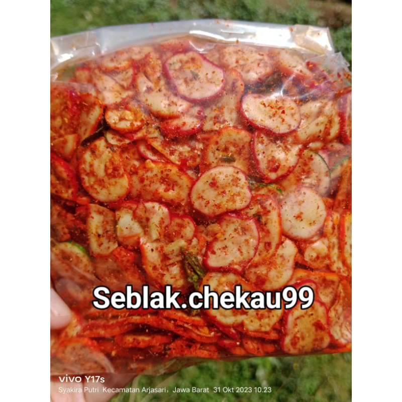 

250gr seblak kerupuk bulat kerupuk bawang daun jeruk