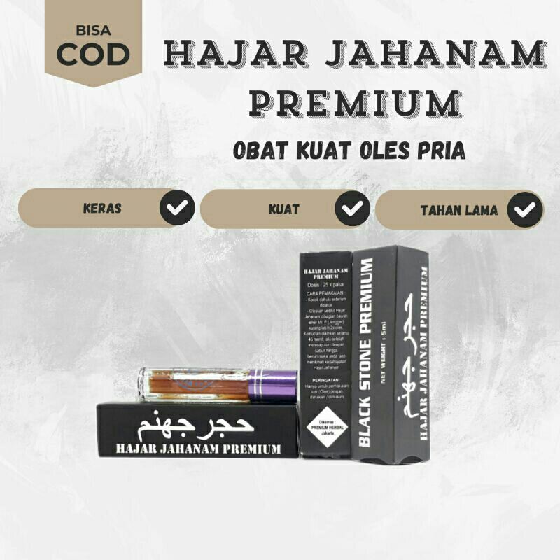 Hajar Jahanam Black Stone Premium Mesir Asli Original 100%