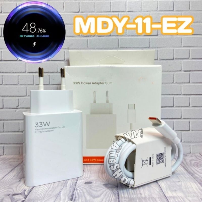 Charger Casan 33Watt Xiomi Note 9Pro 10S 10Pro 11 12 Original 100% Turbo Charge Fast Charging Usb Ty