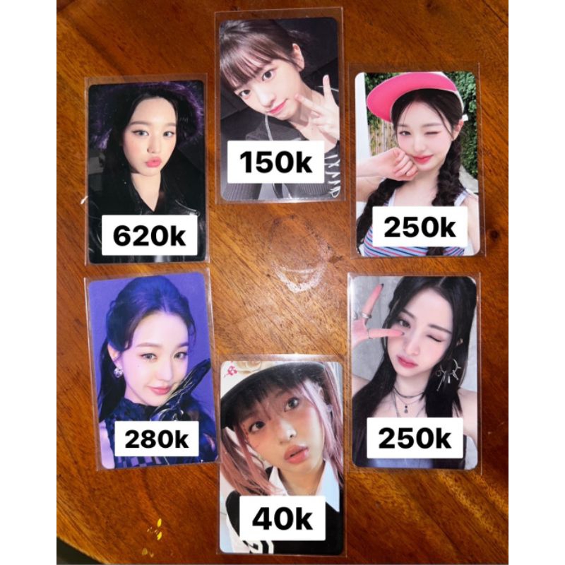pc photocard wonyoung yujin ive