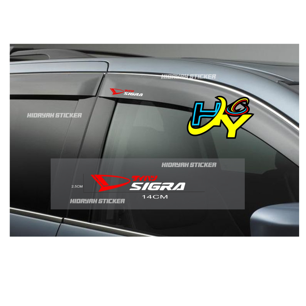 stiker mobil sigra stiker variasi talang pintu air mobil daihatsu sigra