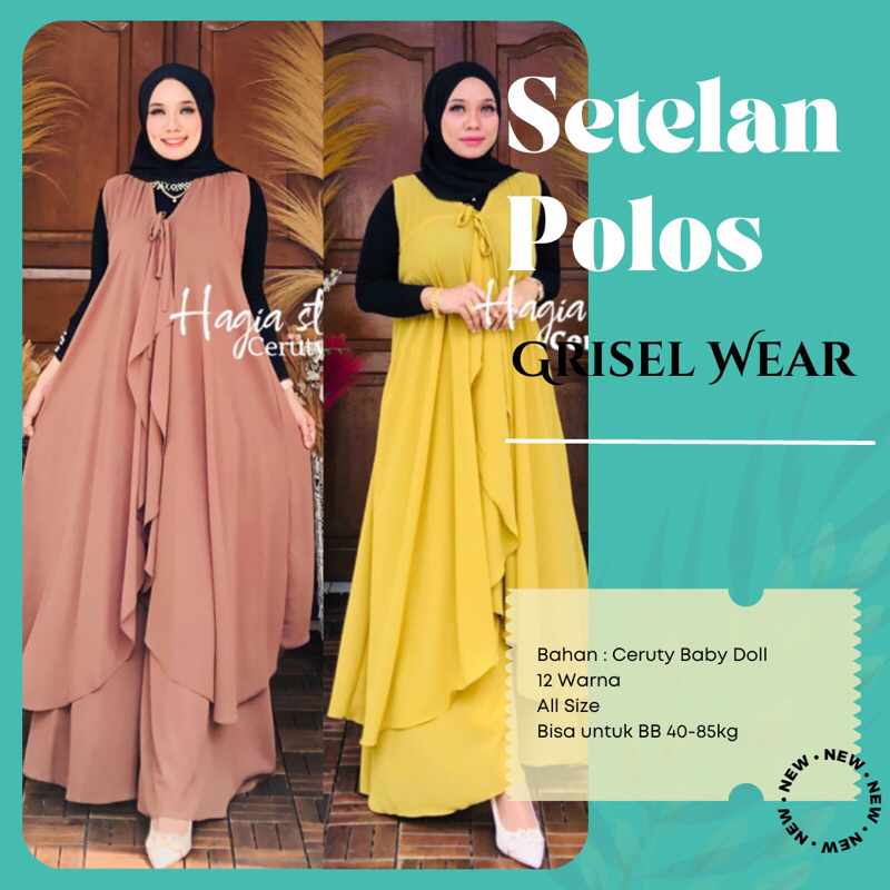 Setelan Wanita Hagia Terbaru Grisel Set06