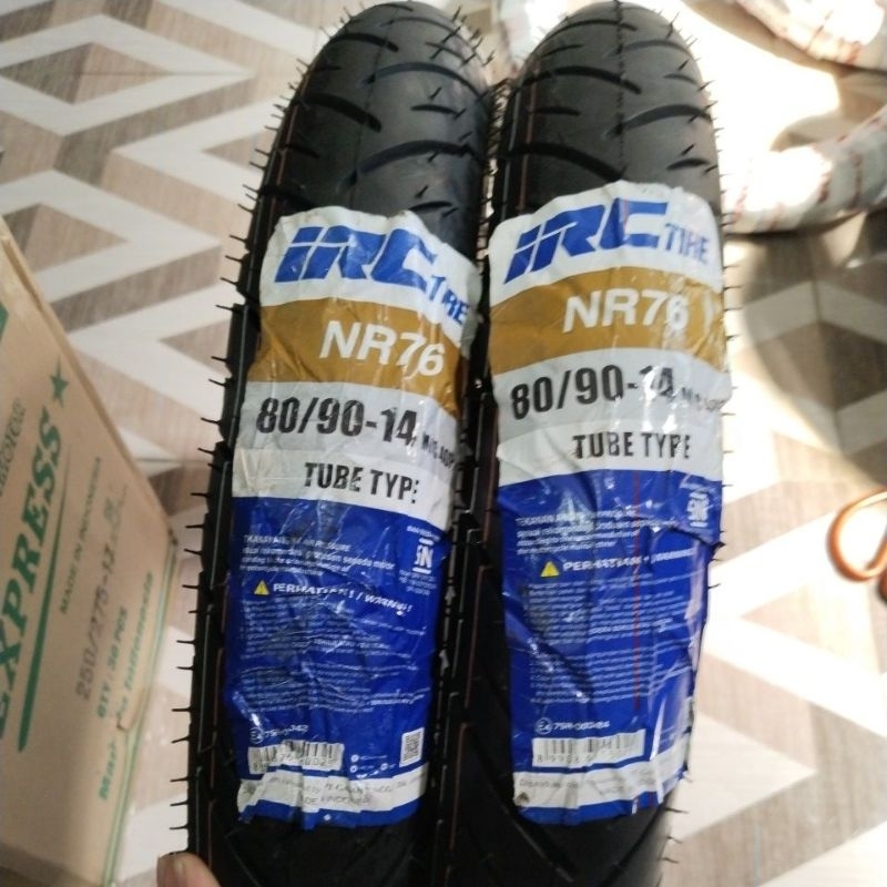 Ban matik IRC 80/90-14 tubetype non tubles ptor vario mio beat