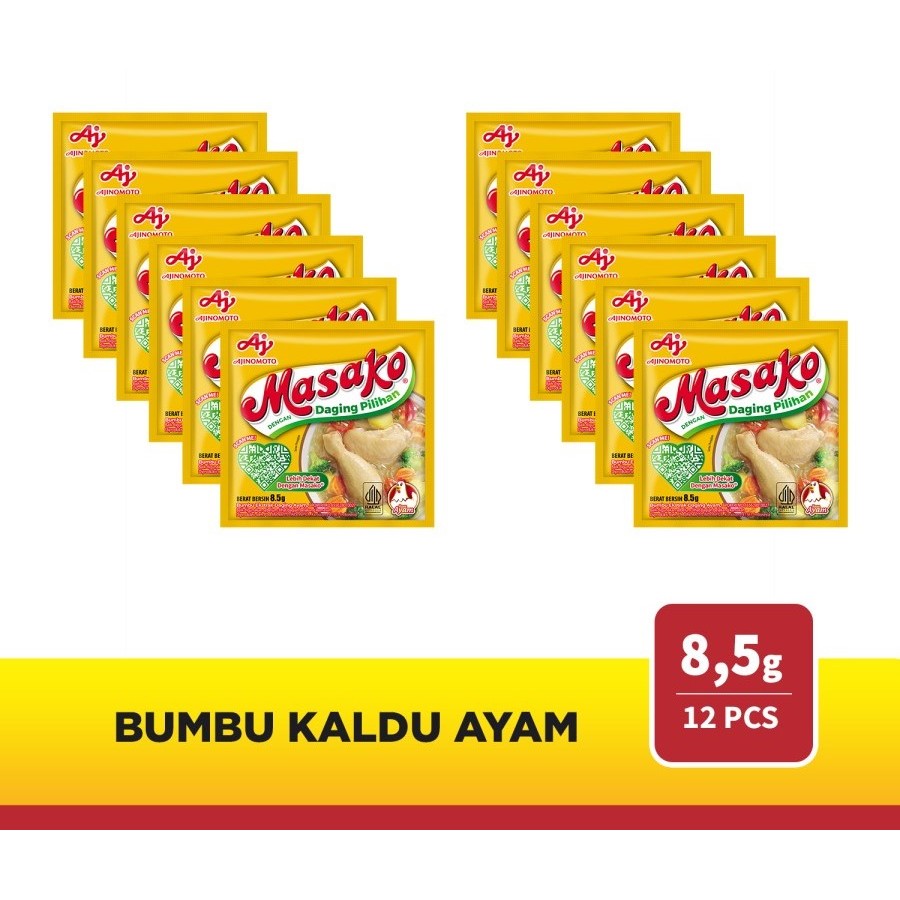 

Masako® Bumbu Kaldu Ayam Penyedap Rasa 8.5 gram