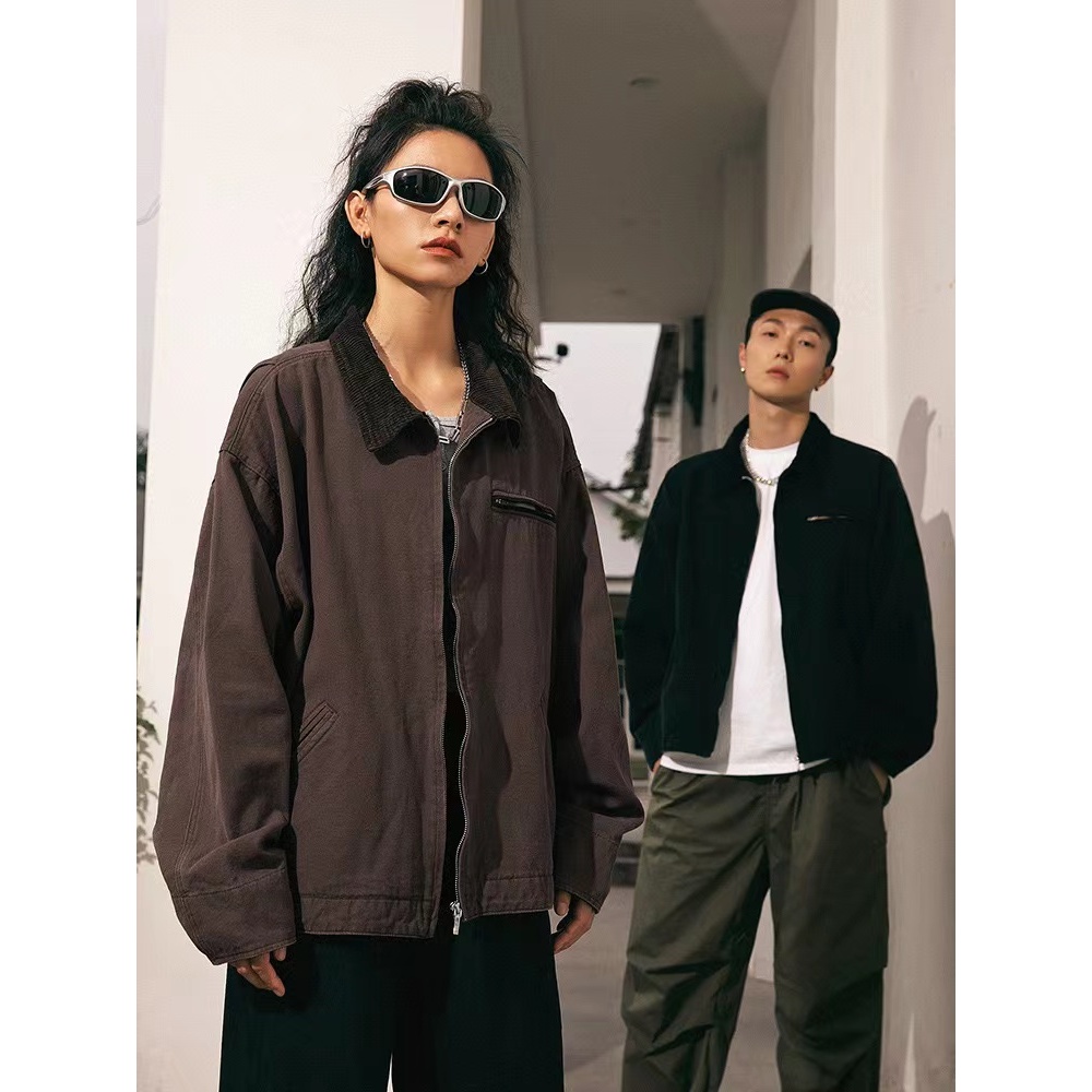 Carhartt J97 jaket kanvas alat antik Detroit lama industri berat cuci