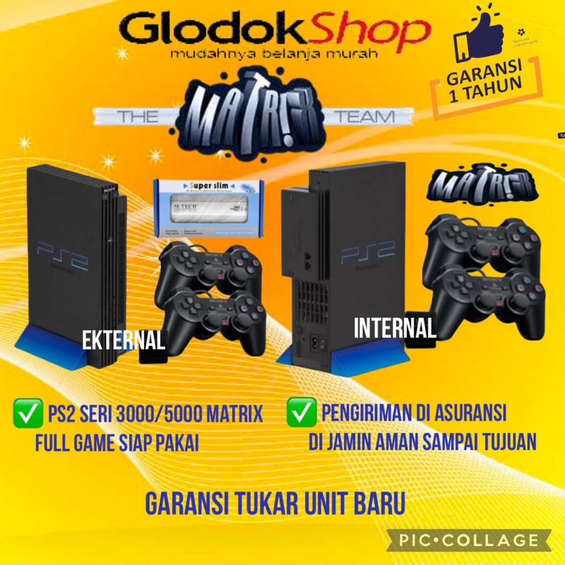PS2 PS 2 PLAYSTASION2 PLAYSTASION 2 MATRIX SERI 3/5 HARDISK EXTERNAL DAN INTERNAL