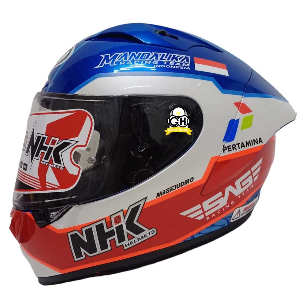 NHK HELM GPR TECH STREET MANDALIKA BLUE MD GP R TECH