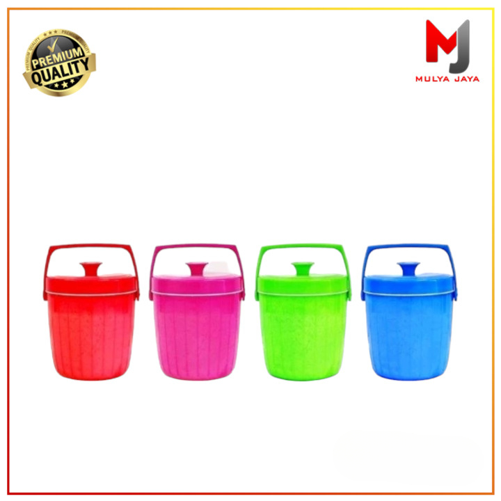 Mulya Jaya Rice Bucket 8 Liter Blue Shark Termos Penyimpanan Es Dan Nasi