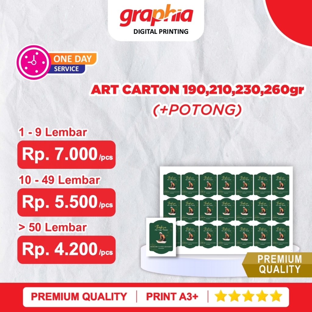 Print Art Cartoon + Potong A3+