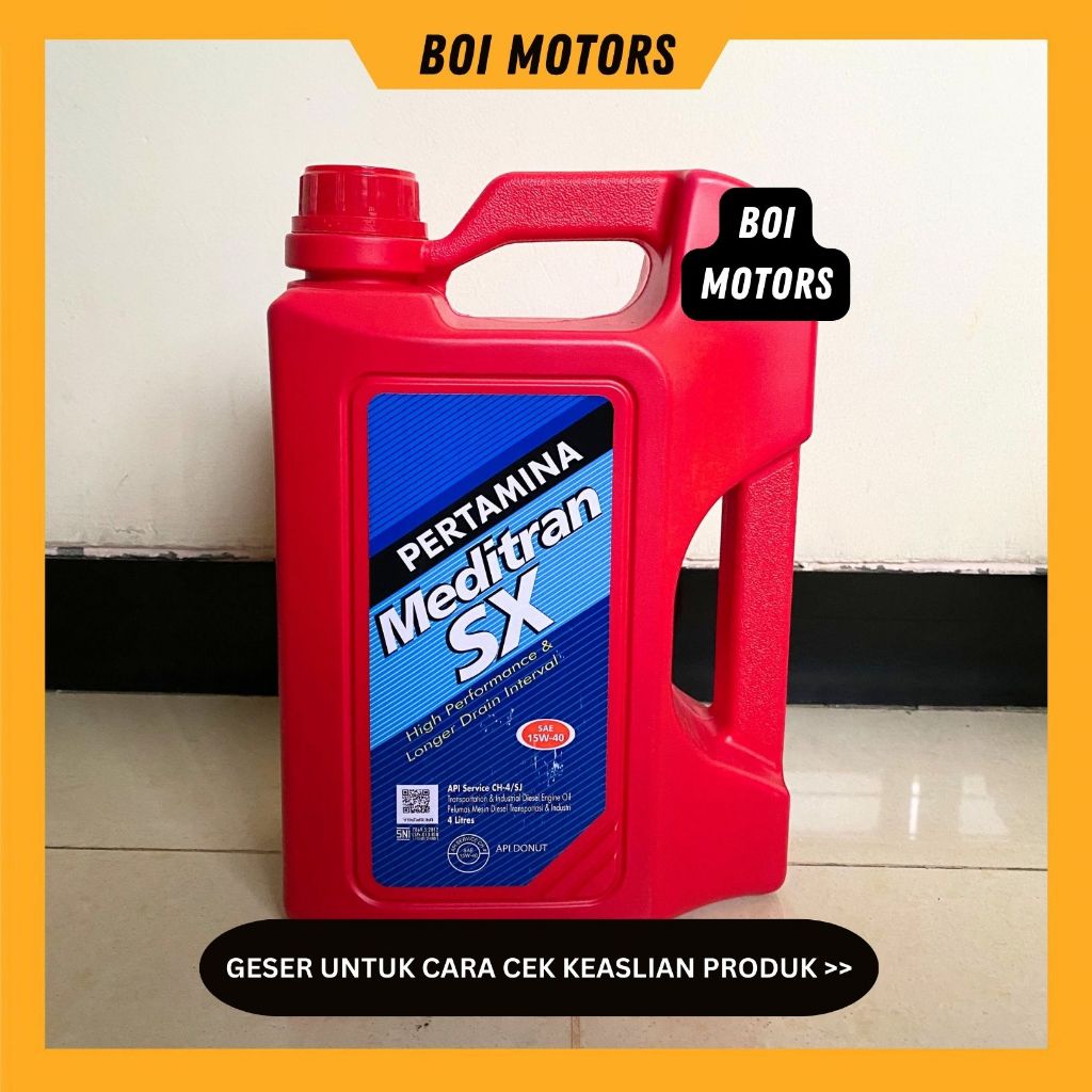 [4 Liter]  PERTAMINA MEDITRAN SX SAE 15W-40 isi 4 Liter