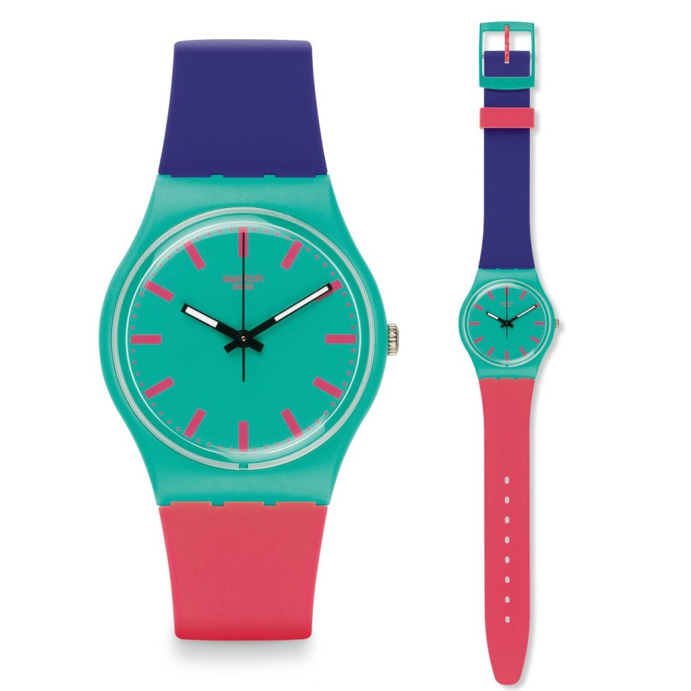 SWATCH GG215 - Jam Tangan Wanita - Shunbukin - Hijau ORIGINAL GARANSI 2 TAHUN.