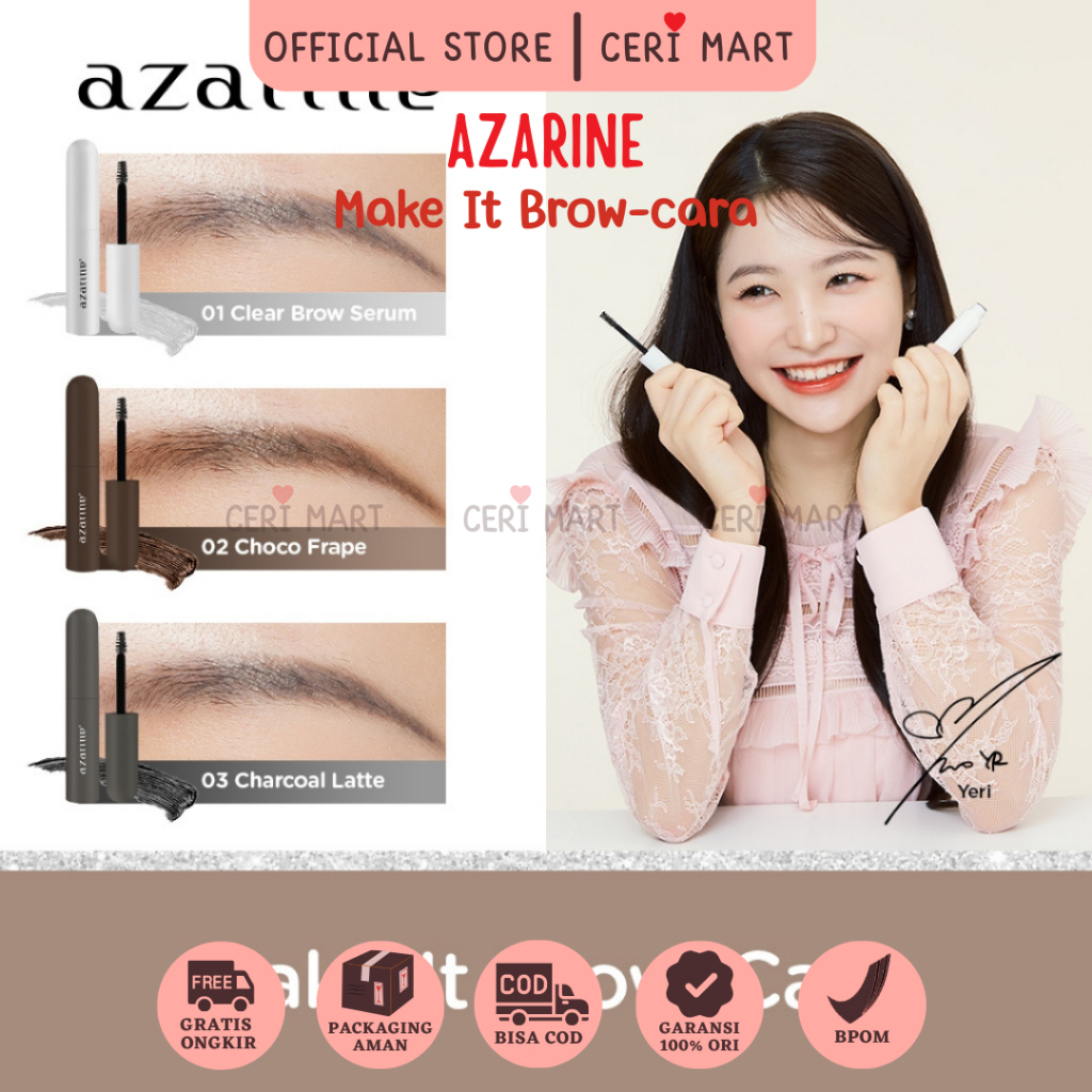 [Azarine x Red Velvet] Make It  Brow-cara! [7 ml]