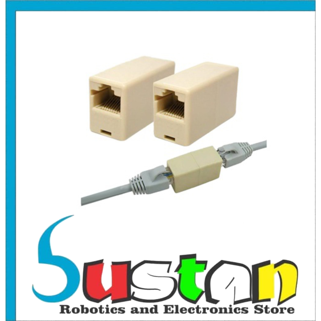 BAREL RJ45 PENYAMBUNG KABEL LAN SOCKET KONEKTOR SAMBUNGAN RJ 45